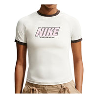 (WMNS) Nike Sportswear Fitted T-Shirt 'Sail Baroque Brown' IV5750-133