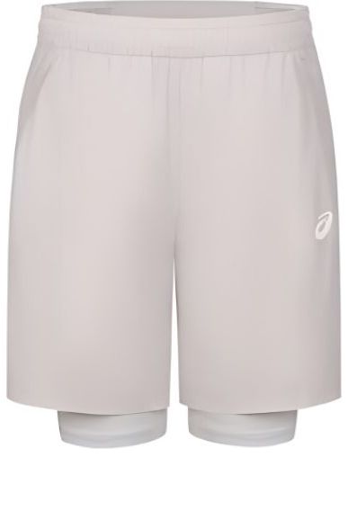 ASICS Road 2-N-1 7" Short Running Short 'White Sage' 2031E663-020