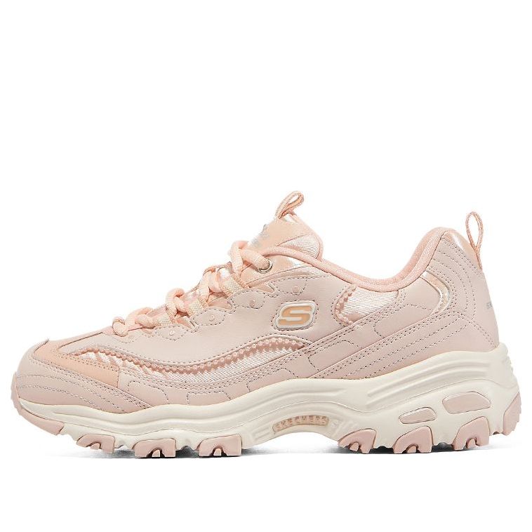 (WMNS) Skechers D'Lites 1.0 'Pink White' 149463-ROS