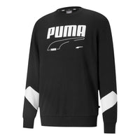 PUMA Rebel Crew Sweatshirt 'Black White' 588855-01
