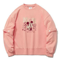 (WMNS) Li-Ning x Disney Crossover Pullover Sports Hoodie 'Pink' AWDR140-1
