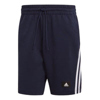 adidas Solid Color Side Stripe Straight Shorts Japanese Version Men's Blue H46517