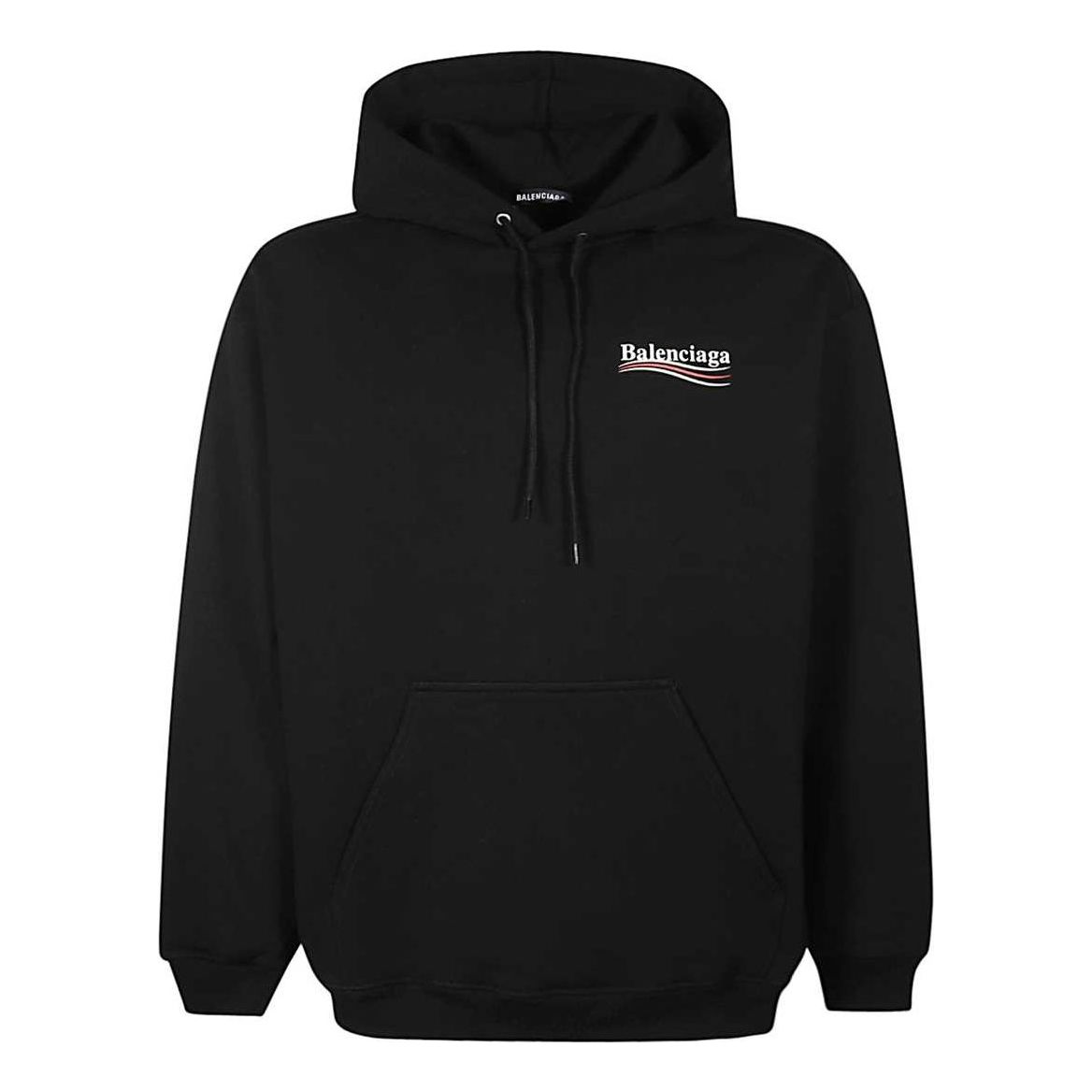 Balenciaga Political Campaign Hoodie 'Black' 600583-TIV53-1070