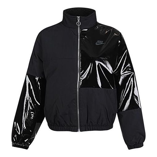 (WMNS) Nike Sportswear Icon Clash Synthetic-Fill Colorblock Casual Training Jacket Black CZ1871-010