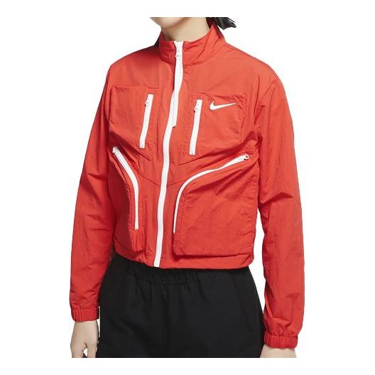 (WMNS) Nike Sportswear Tech Pack Woven Jacket Orange CU6037-673