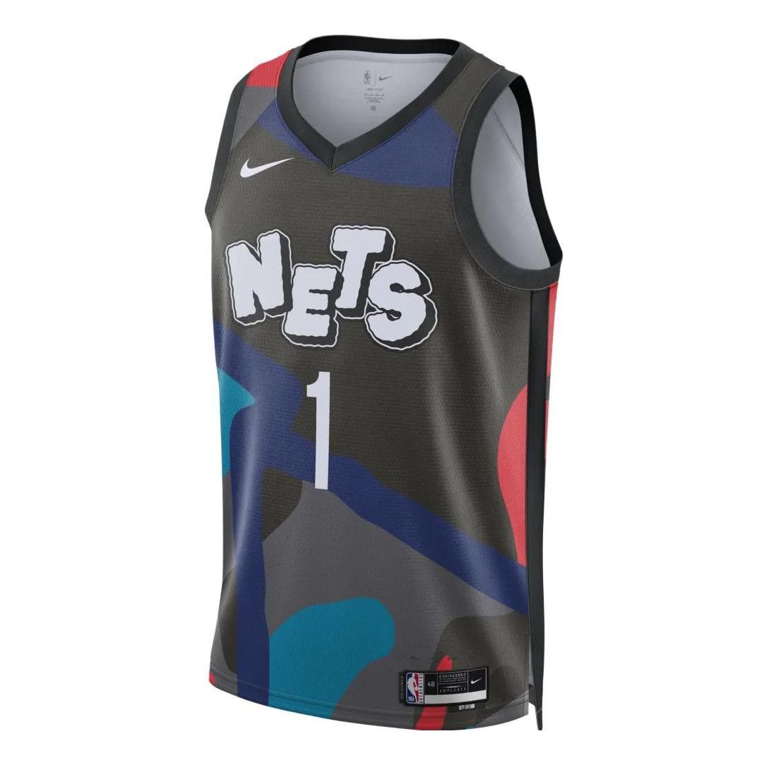Nike x Kaws Dri-FIT NBA Swingman Jersey 2023/24 City Edition 'Brooklyn Nets Mikal Bridges' DX8487-014