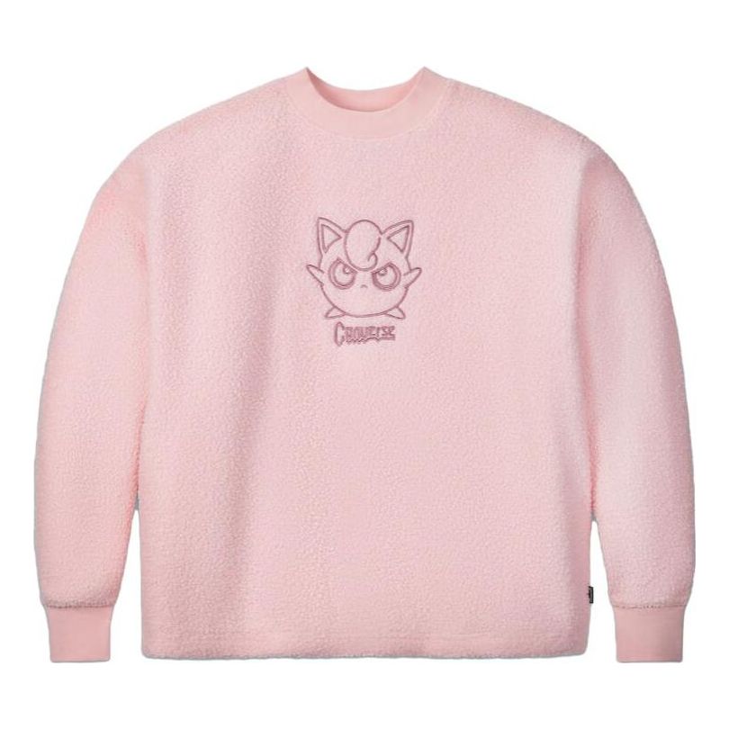 Converse x Pokemon Jigglypuff Sherpa Crewneck Sweatshirt 'Pink' 10023902-A01