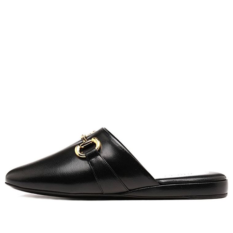 (WMNS) Gucci Princetown Mules 'Black Leather' 601597-D3V00-1000
