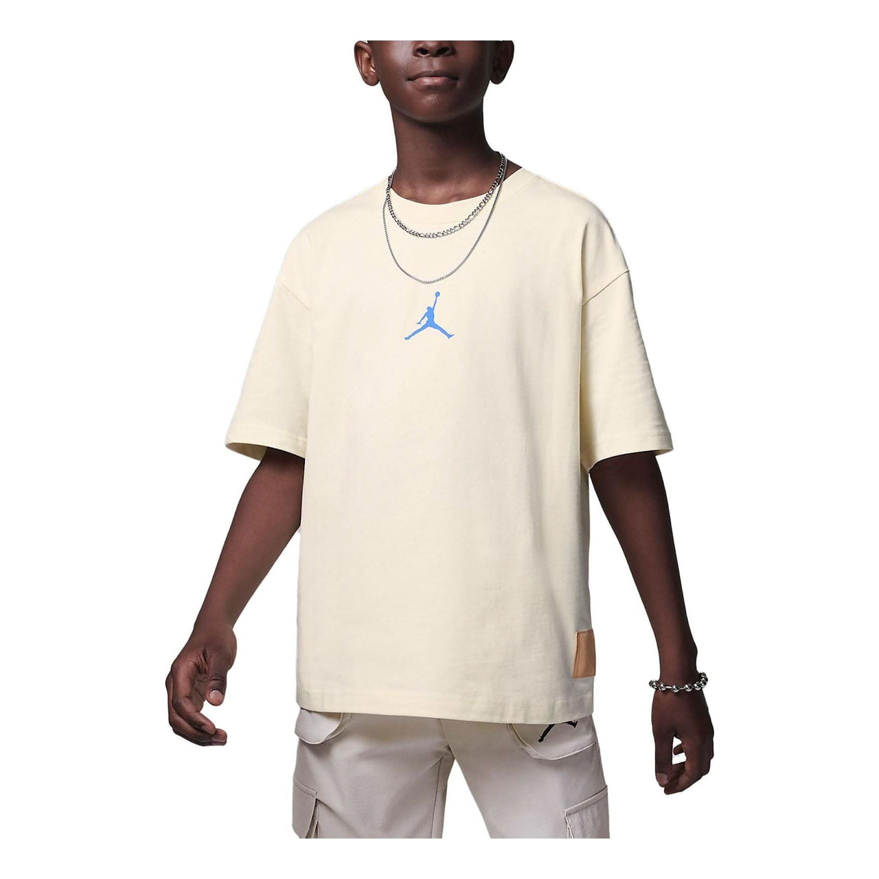 (GS) Air Jordan Casual Sport Tee 'White' FV2829-113