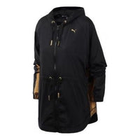(WMNS) PUMA Casual Sports Zipper Hooded Jacket Black 519199-01