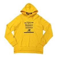 New Balance Athletic Logo Print Hoodie 'Yellow' NC933041-MUS