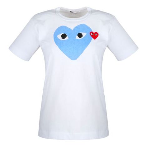 (WMNS) COMME des GARCONS FW25 PLAY Colored Heart T-Shirt 'White' AZ-T105-051-2