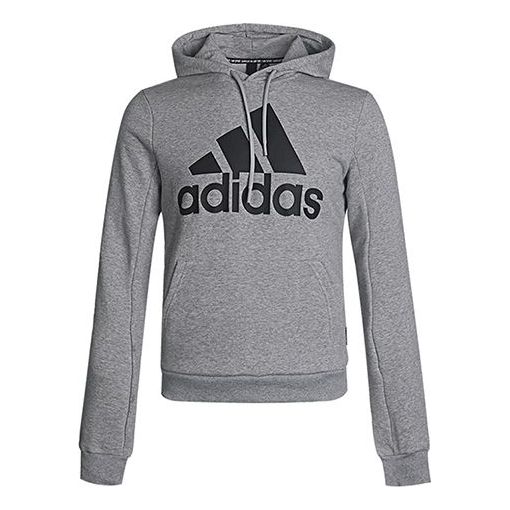 adidas Casual Sports Hooded Sweater Men Grey GC7341