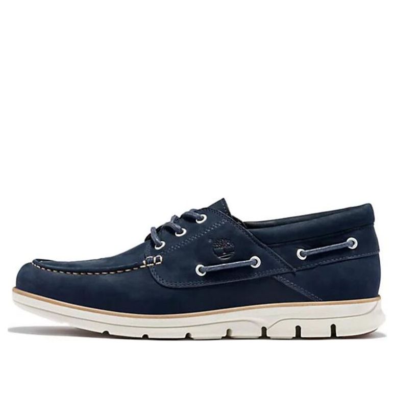 Timberland Bradstreet 3-Eye Boat Shoes 'Navy' A1HCX019