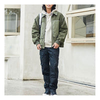 Converse Colorblock Pocket Canvas Cargo Jacket Couple Style Grass Green 10022907-A01