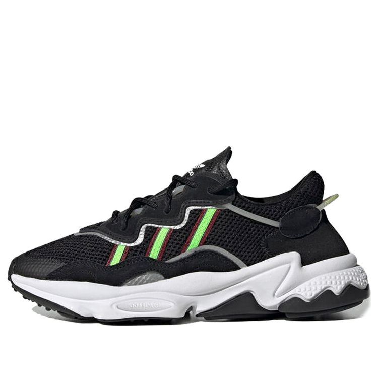 (WMNS) adidas Ozweego 'Black Solar Green' EF0158