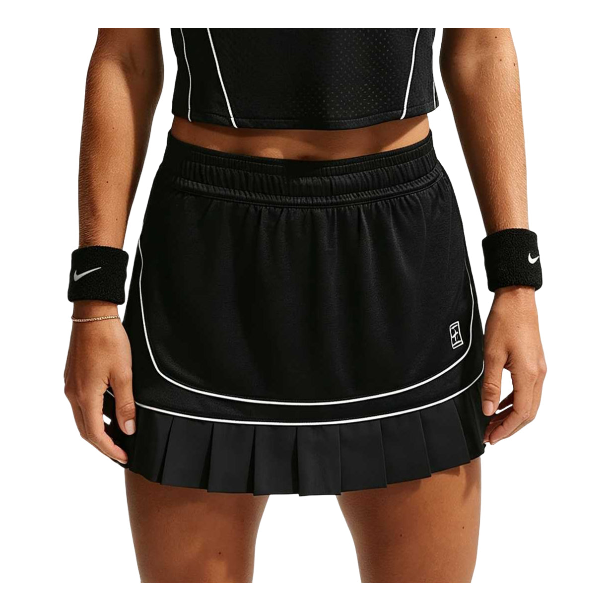 (WMNS) Nike Court Advantage Dri-FIT Skirt 'Black White' IM9404-010