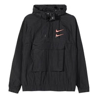 Men's Nike Swoosh Hooded Jacket Black CU3886-010