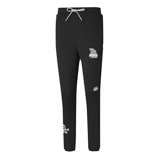 (WMNS) PUMA x MR. DOODLE Logo Printing Sweatpants Black 598655-01