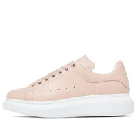 (WMNS) Alexander McQueen Oversized Larry Leather Sneakers 'Pink White' 718139WHGP56856