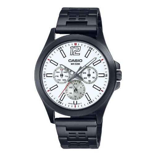 CASIO Analog 'Black' MTP-E350B-7BV