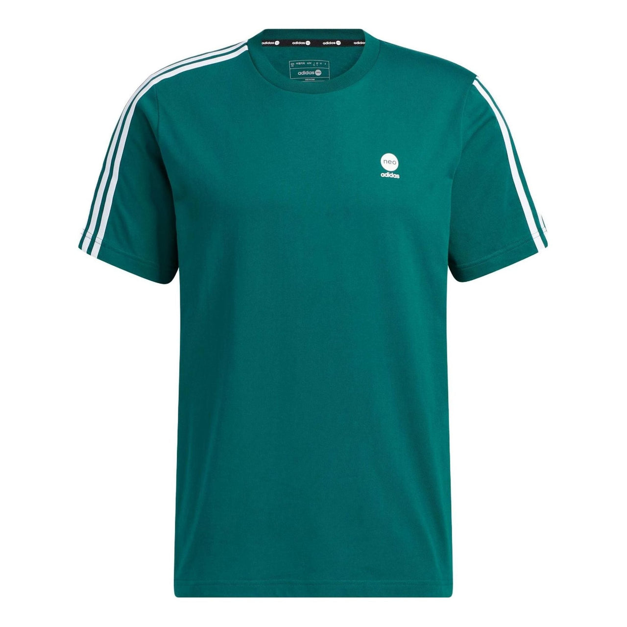 adidas Neo Essential 3-stripes T-Shirts 'Green' IK6079