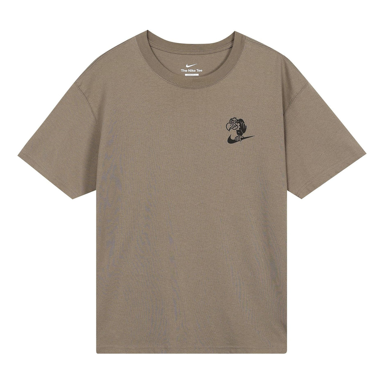 Men's Nike Cartoon Printing Round Neck Short Sleeve Olive Grey T-Shirt DR8915-040
