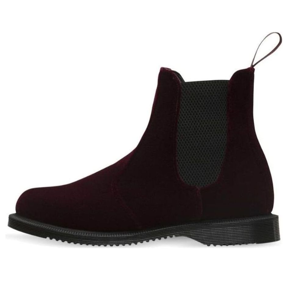 (WMNS) Dr.Martens Flora Velvet 'Cherry Red' 23962600
