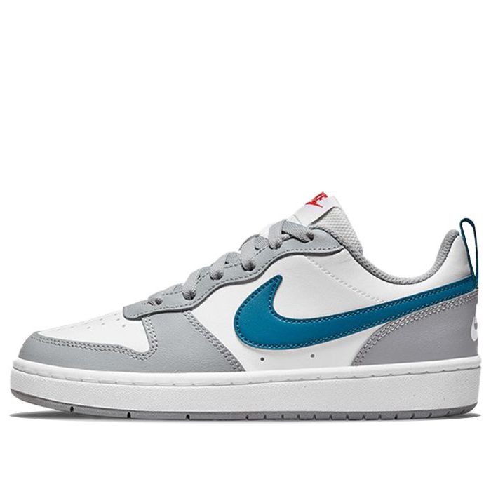 (GS) Nike Court Borough Low 2 'White Light Smoke Grey Marina' BQ5448-117