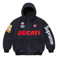 Supreme x DUCATI Hooded Racing Jacket 'Black Red' SUP-SS24-275