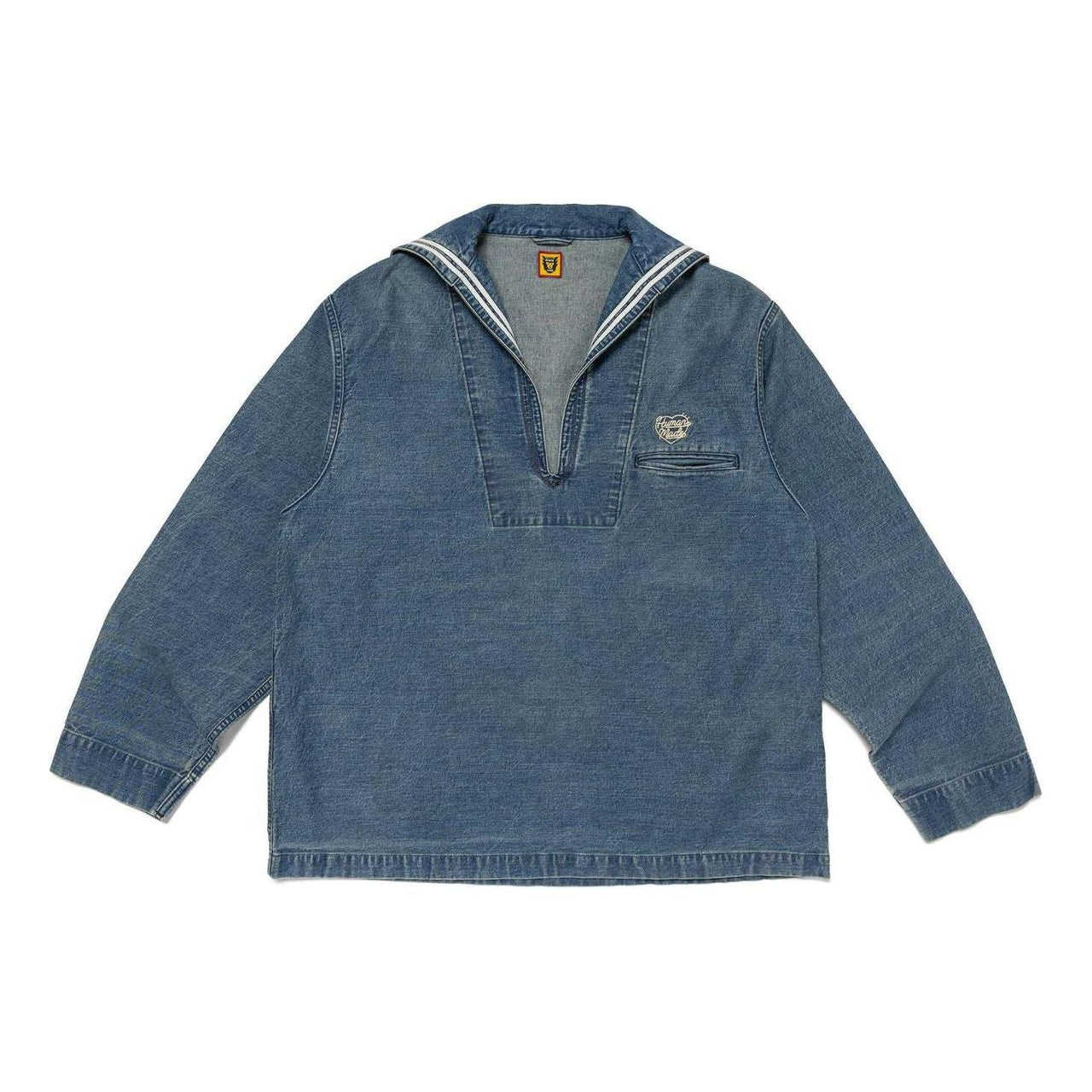 HUMAN MADE Denim Sailor Shirt 'Blue' HM27SH011