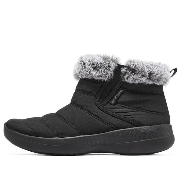 (WMNS) Skechers Go Walk Stability Boot 'Black White' 144661-BBK