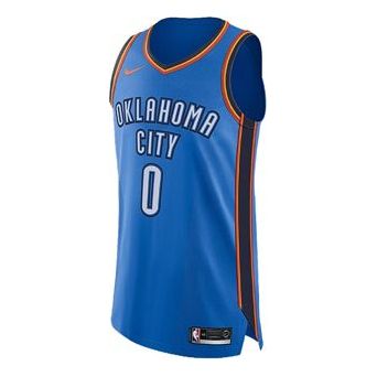 Nike NBA Russell Westbrook Icon Edition Jersey Basketball Jersey/Vest AU Player Edition Thunder Blue 863033-403