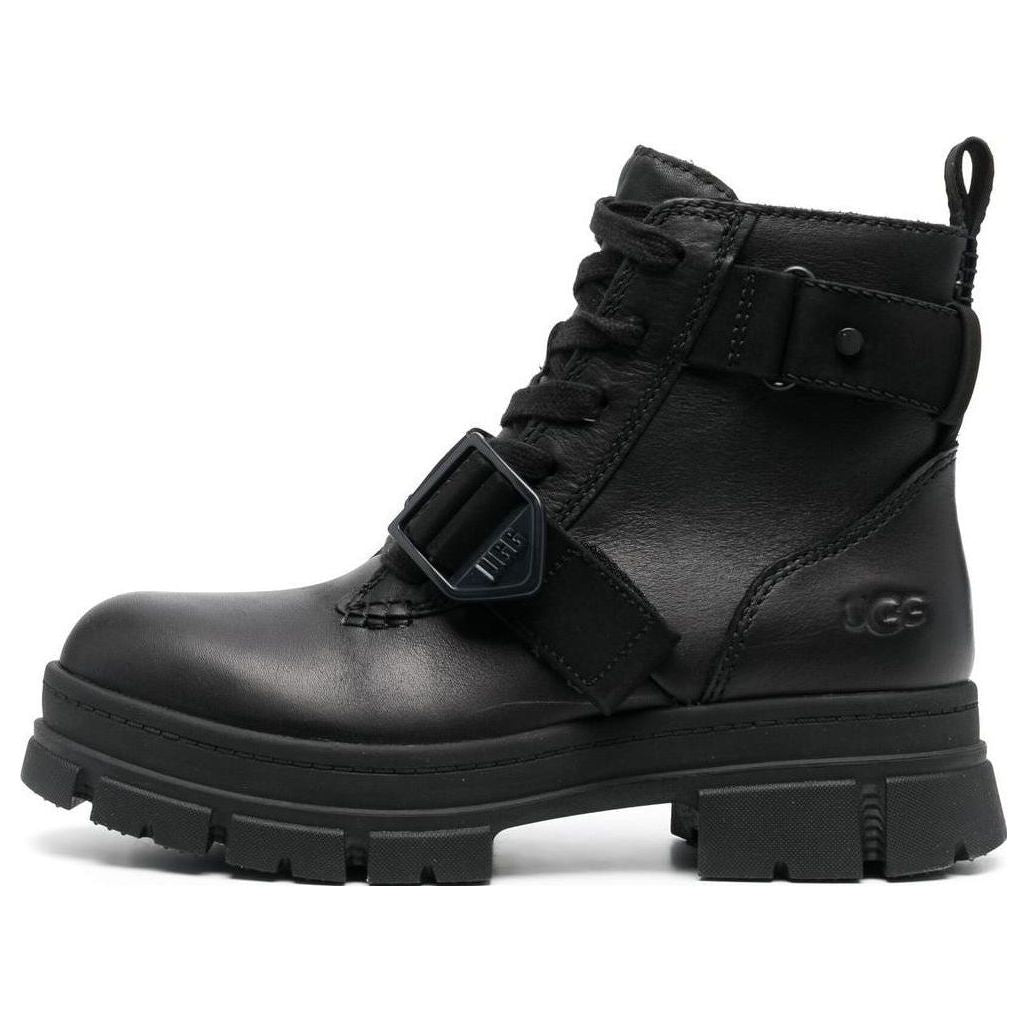 (WMNS) UGG Ashton Lace-up Boots 'Black' 1130518-BLK