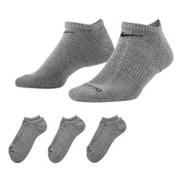 Nike 3 PK Everyday No Show Cushion Socks 'Grey' SX7673-064