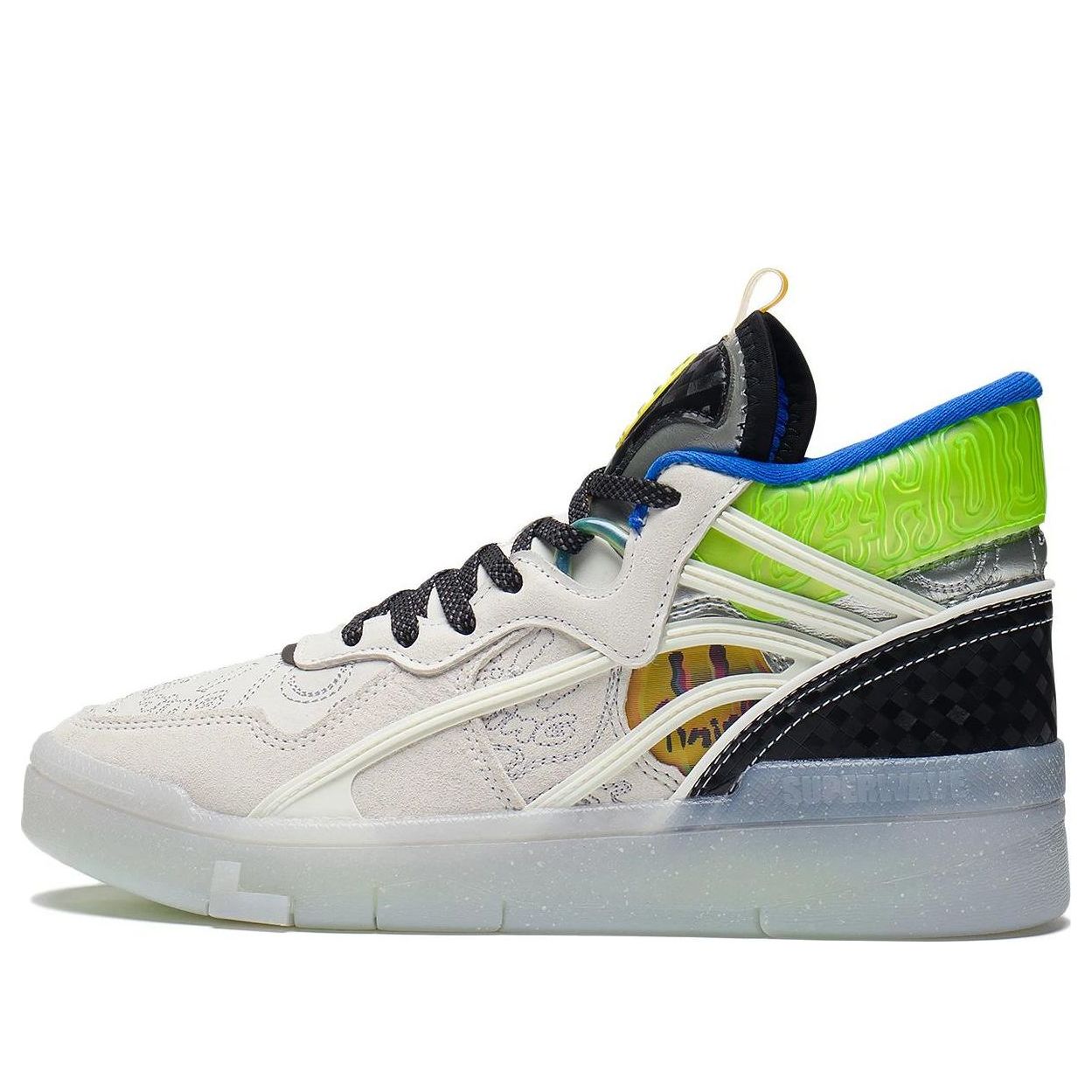 (WMNS) Li-Ning Superwave Mid 'White Blue Green' AGCS284-1