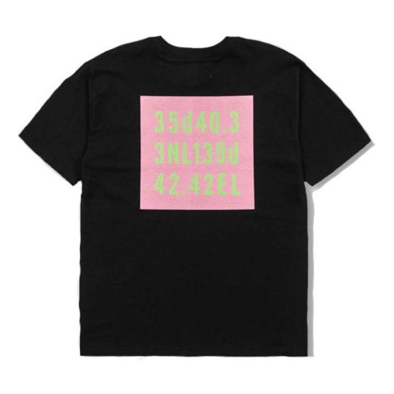 WTAPS GPS TEE SPOT Letters Short-Sleeve Unisex Black 192PCDT-ST06S