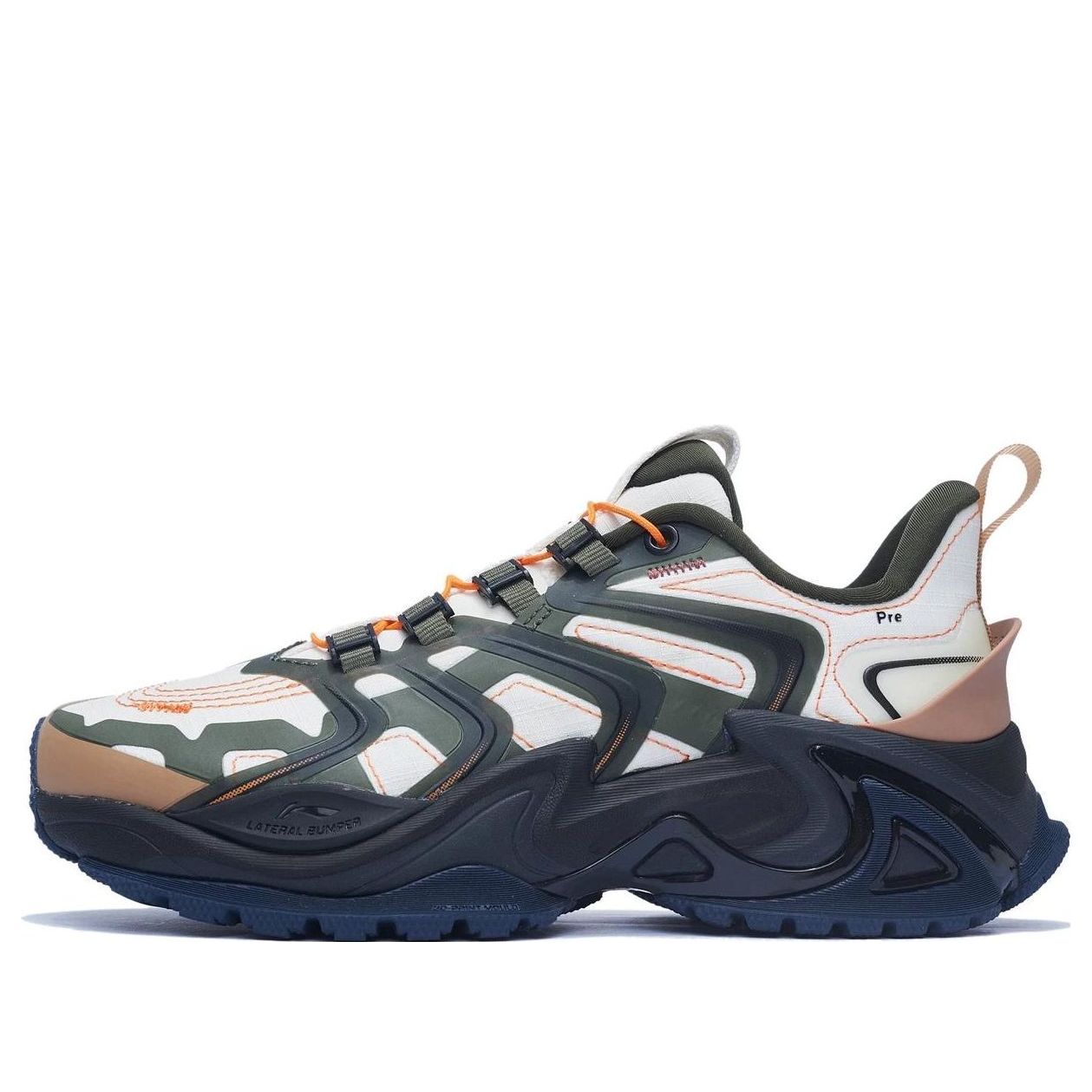 (WMNS) Li-Ning x Soulland X-Claw Ace 3M 'White Olive Blue' AZGS104-5