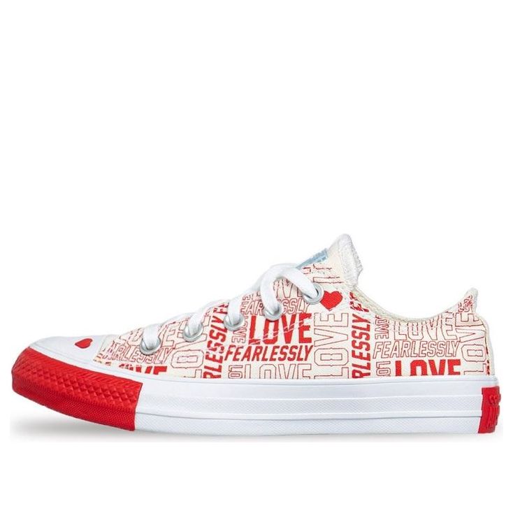 (WMNS) Converse Love Fearlessly Chuck Taylor All Star Low Top Red 567311C