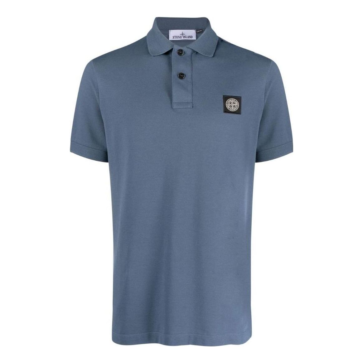 STONE ISLAND Logo Patch Polo Shirt 'Blue' 10152SC17-V0024