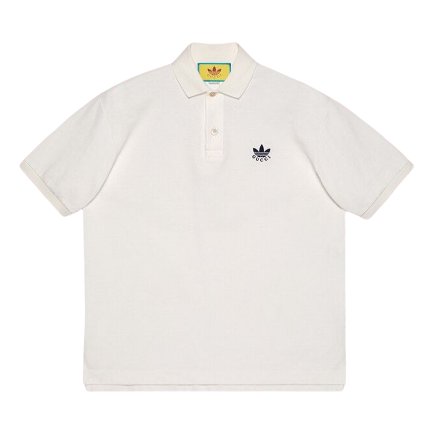 adidas x Gucci Cotton Piquet Polo 'White' 700497-XJEL0-9791