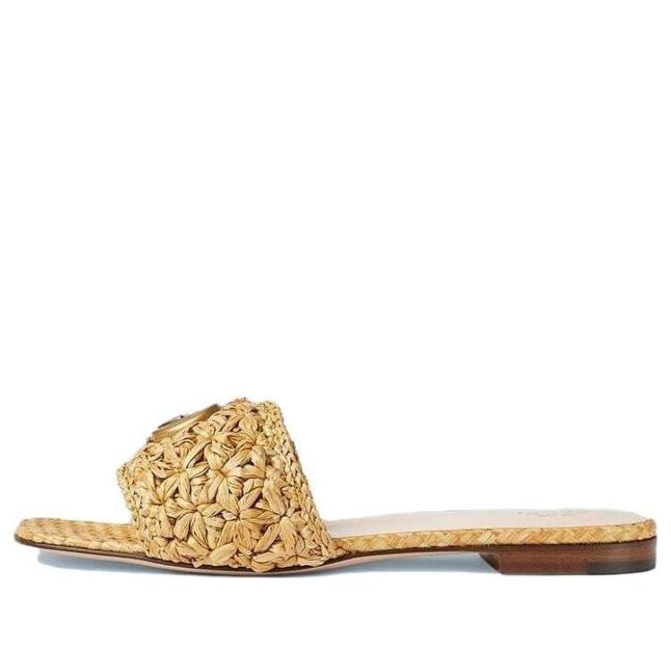 (WMNS) Gucci Double G Slide Sandal 'Woven Raffia' 703626-U4H00-9800