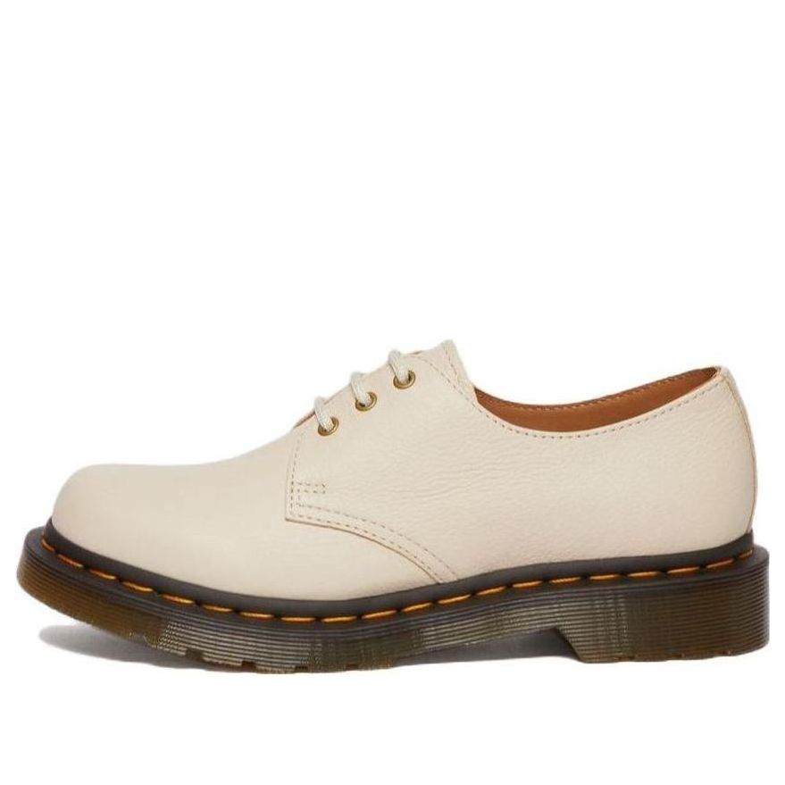 (WMNS) Dr. Martens 1461 Virginia Leather Oxford Shoes 'Parchment Beige' 24256292