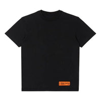 (WMNS) HERON PRESTON SS22 Logo Recycled T-shirt 'Black' HWAA024C99JER0011000