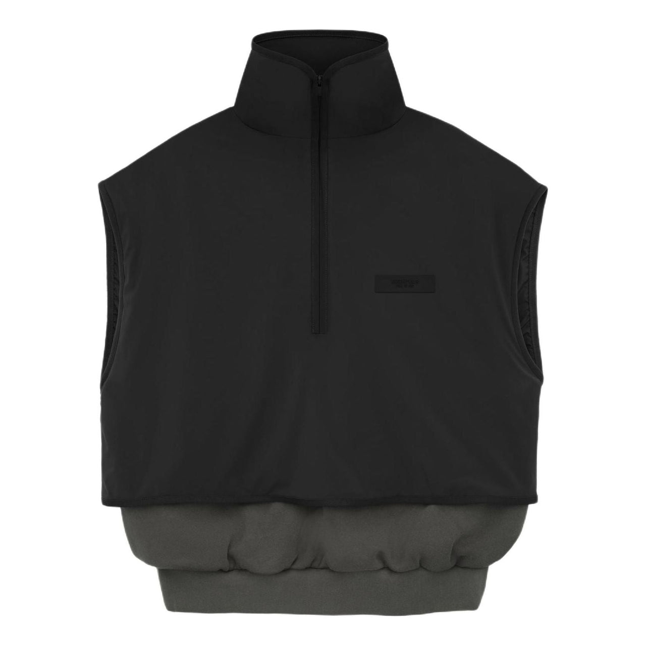 Fear of God Essentials SS24 Nylon Fleece Mockneck Vest 'Ink Jet Black' 202SP244290F