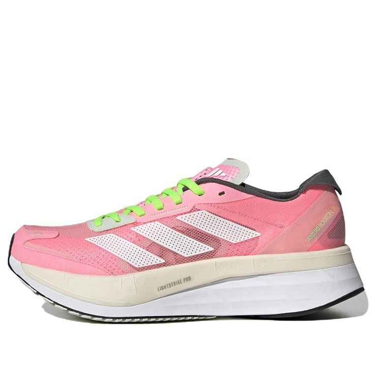 (WMNS) adidas Adizero Boston 11 'Beam Pink Beam Green' GX6656