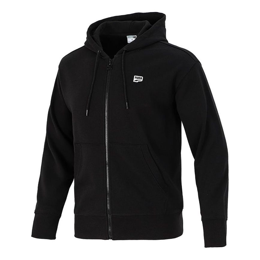 PUMA Athleisure Casual Sports Hooded Jacket Black 532679-51