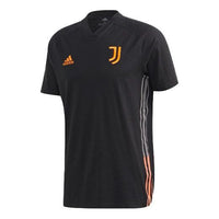 adidas Juventus Travel Tee 'Black App Signal Orange' FR4209