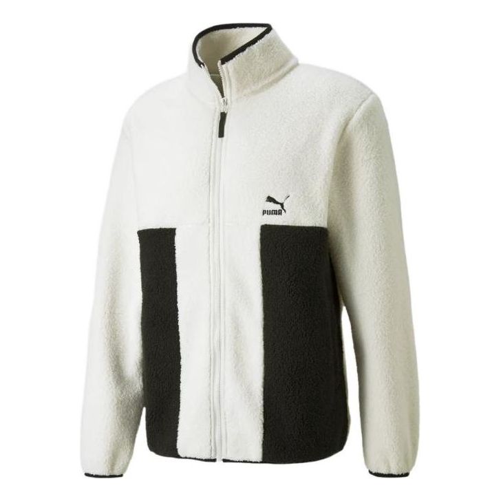 PUMA Logo CLSX Sherpa Jacket 'White' 532966-73
