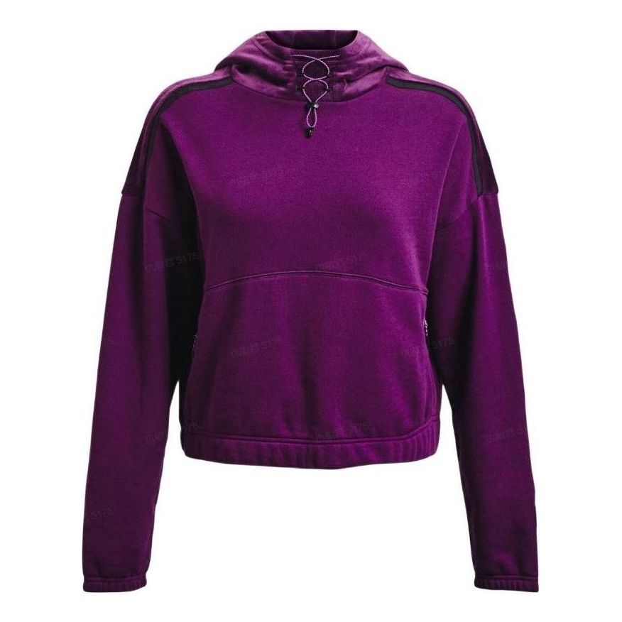 (WMNS) Under Armour Journey Fleece Hoodie 'Purple' 1373975-514